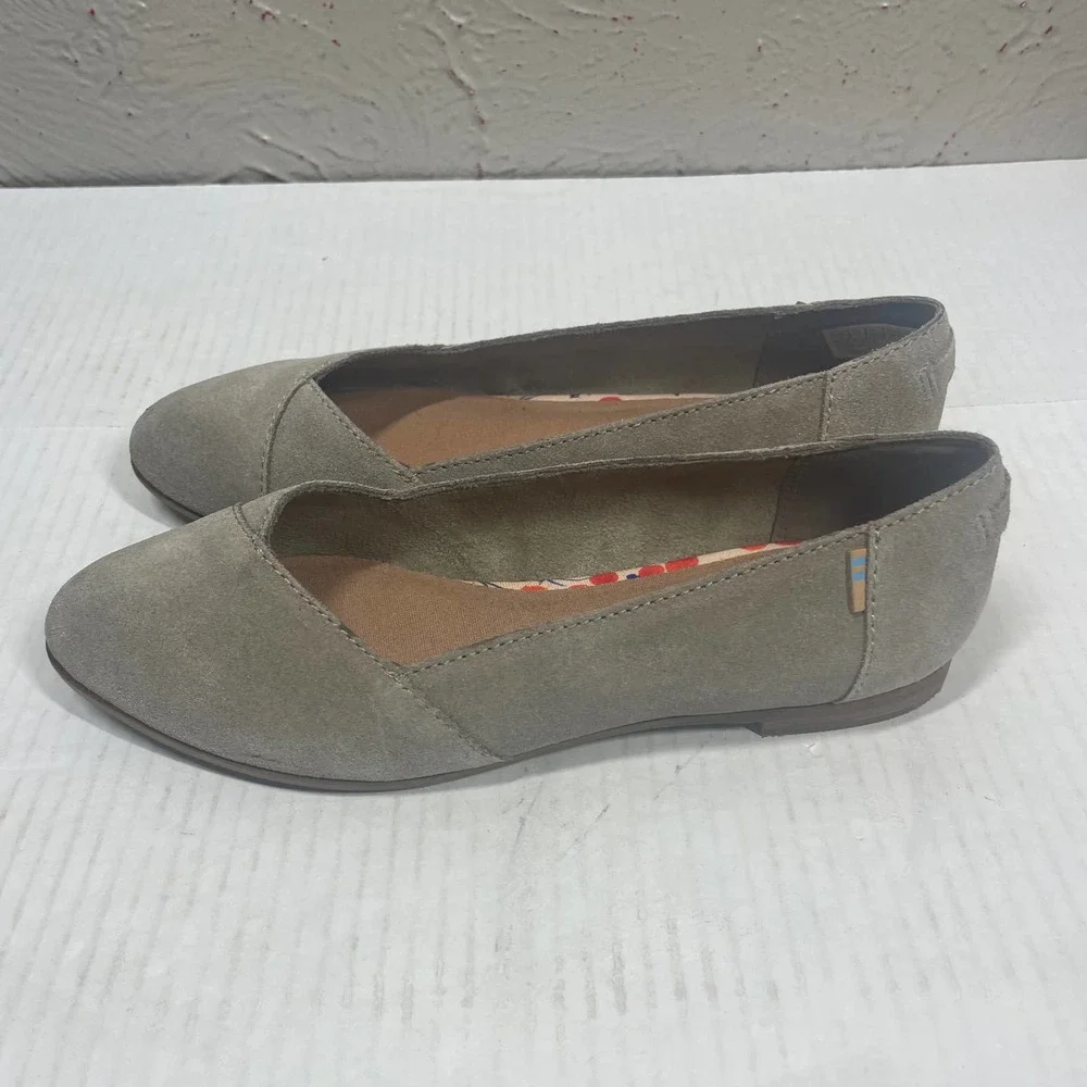 Toms Womens Julie Flats Desert Taupe Size 6 M‎